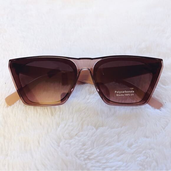 Stylens Accessories - Lucy Clear Purple Sleek Square Frame Sunglasses
